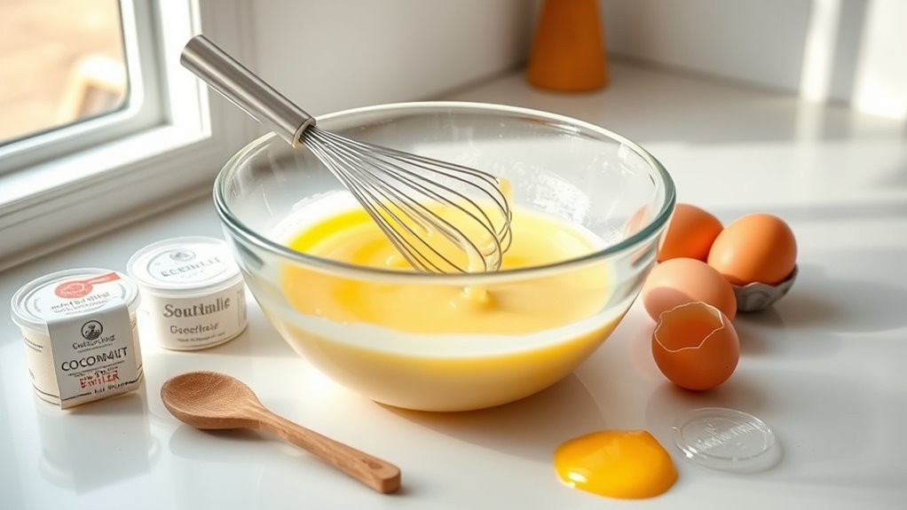 mix all wet ingredients