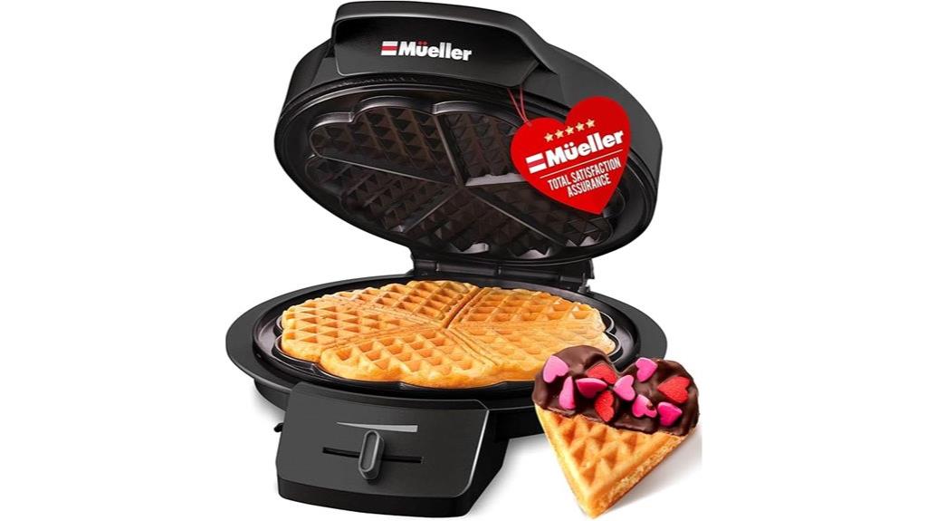 mueller heart shaped waffles