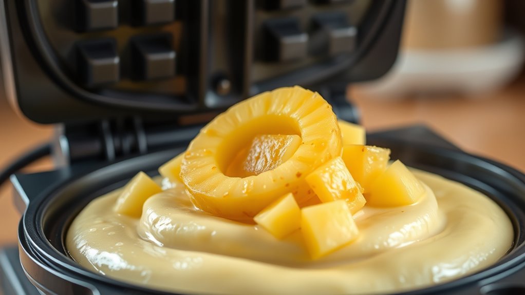 neatly arrange pineapple slices