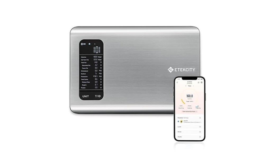nutritional kitchen scale device
