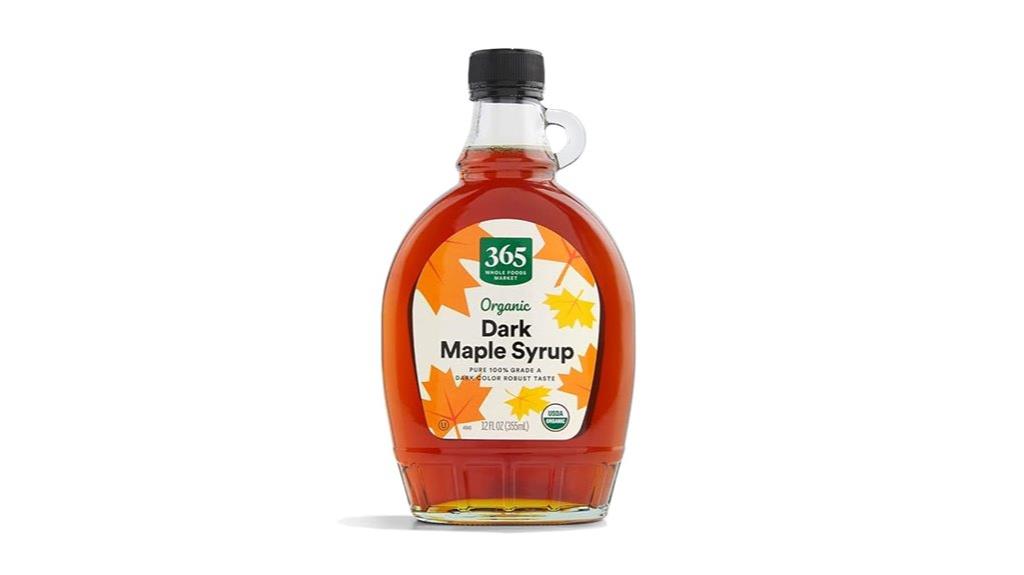 organic dark maple syrup