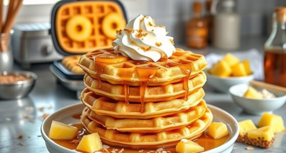 pineapple topped waffles recipe