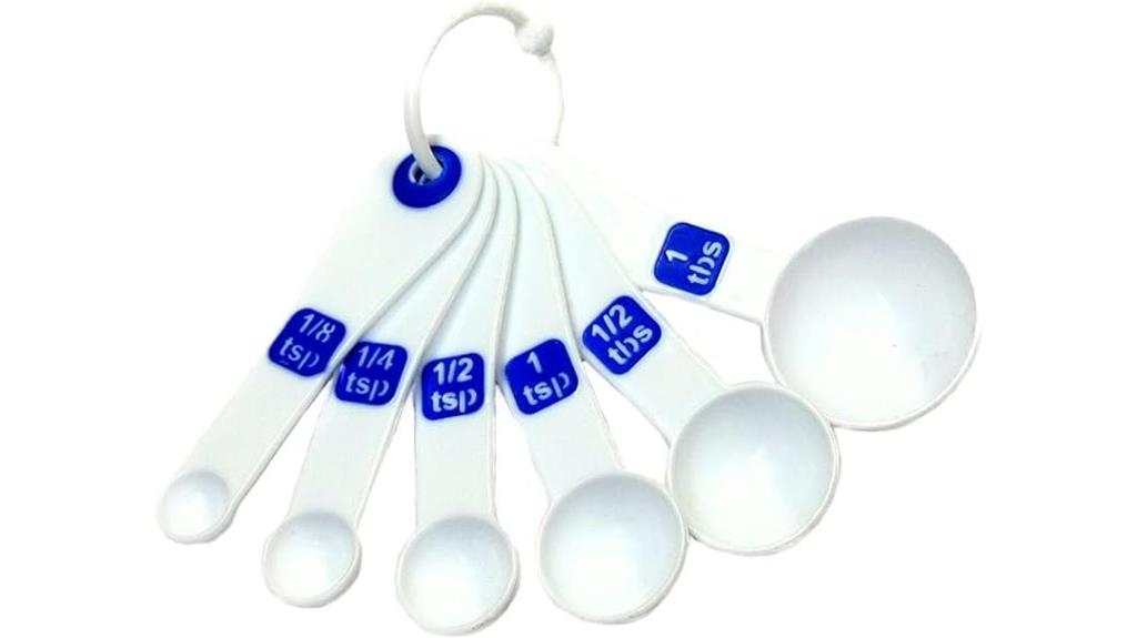 plastic measuring spoons set