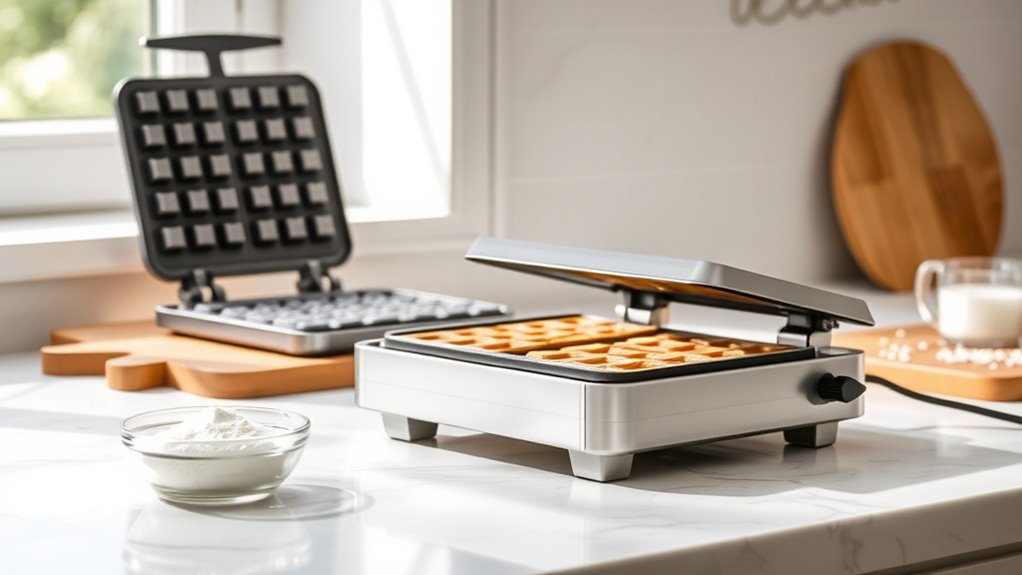 preheat the waffle iron