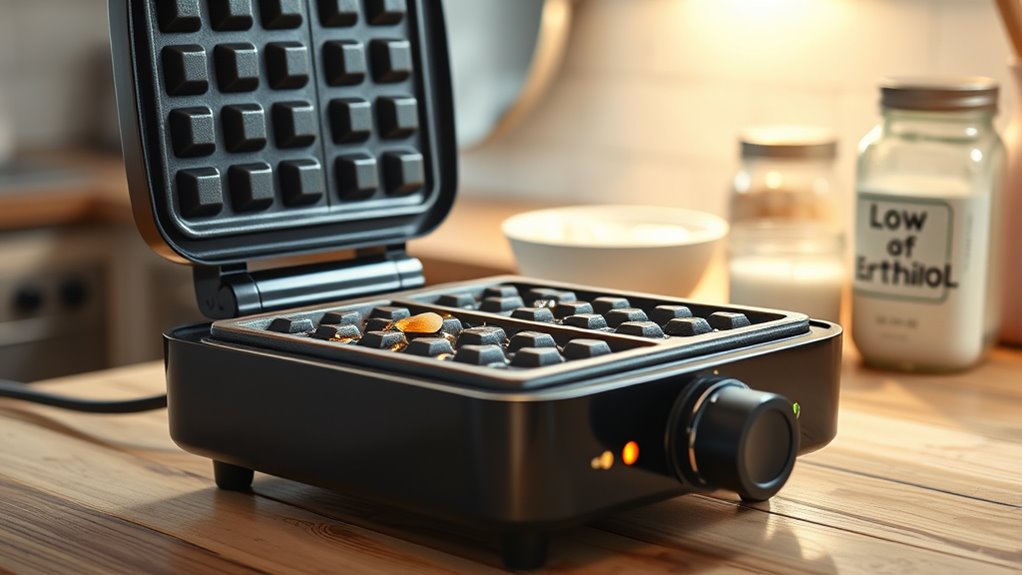 preheat the waffle maker