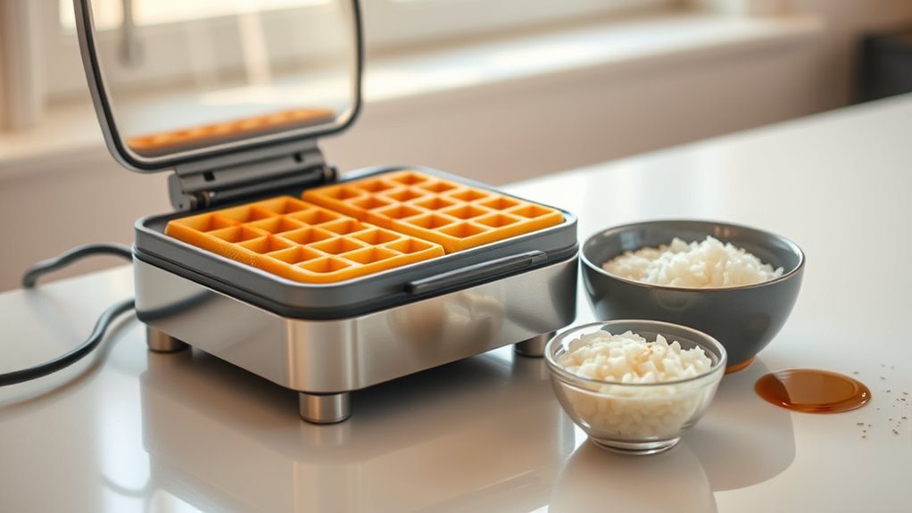 preheat the waffle maker