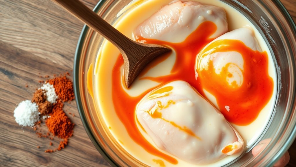 prepare chicken marinade mixture