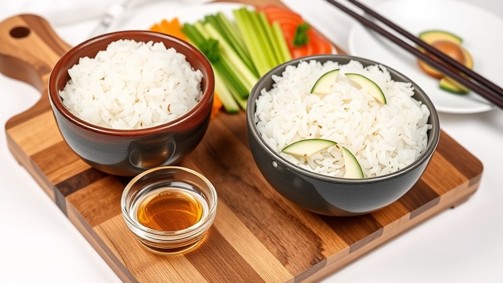 prepare poke rice mixture