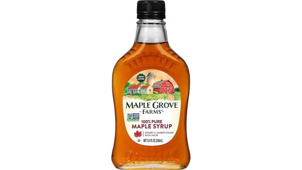 pure maple syrup bottle