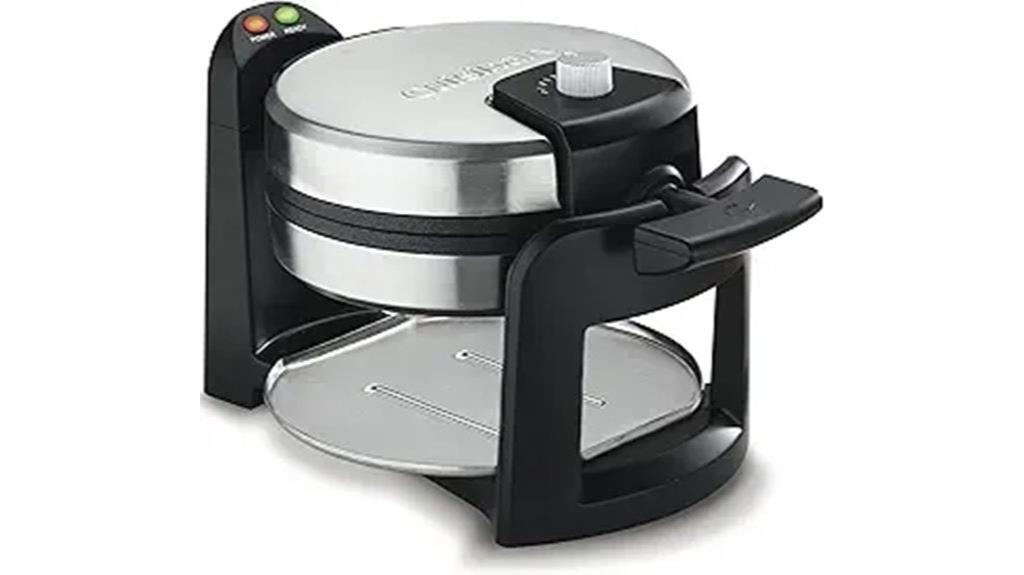 round flip waffle maker
