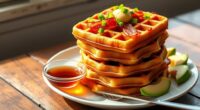 savory breakfast waffle recipe