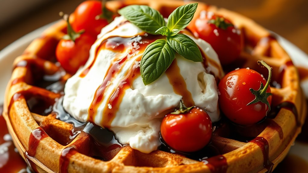 savory waffle topping ideas