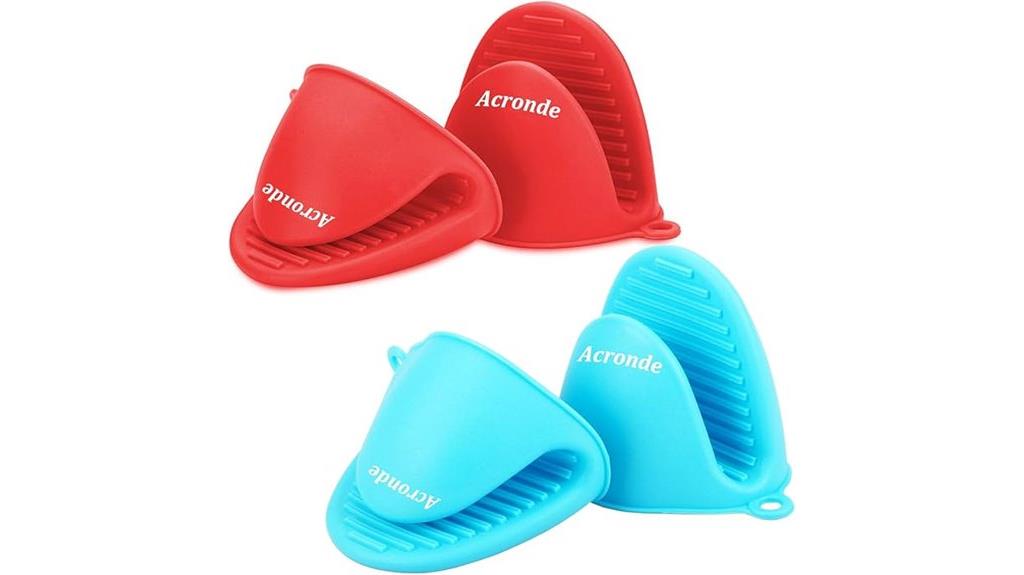 silicone oven gloves set