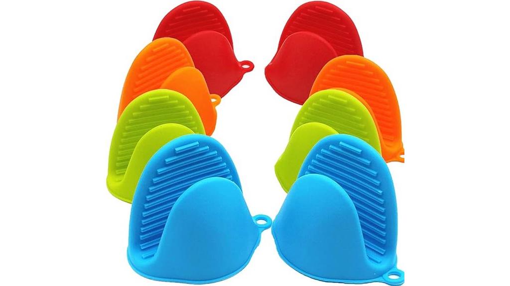 silicone oven mitts set