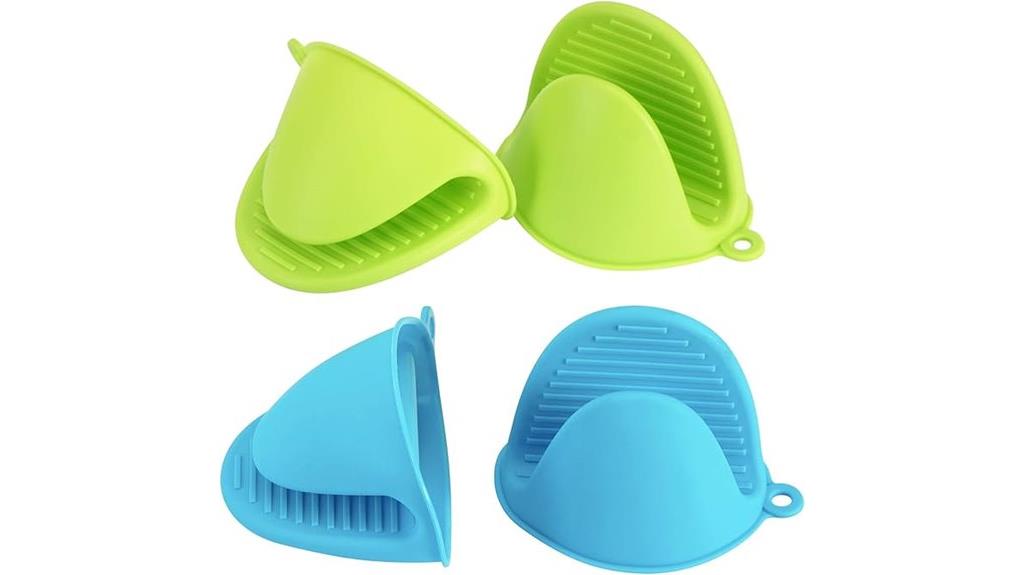silicone oven mitts set