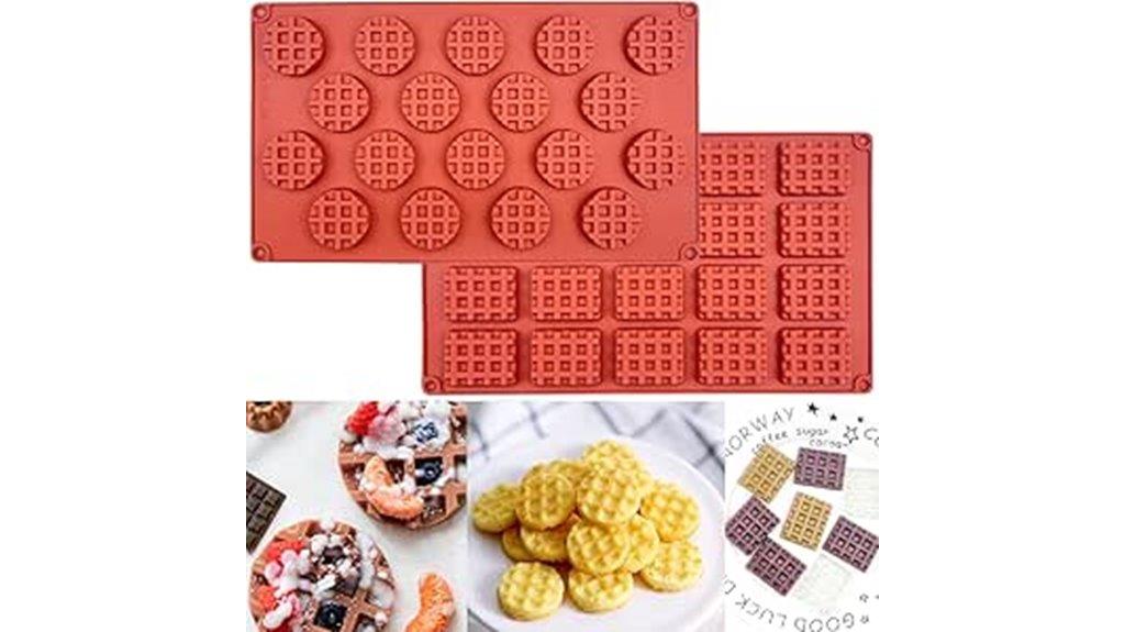 silicone waffle mold set