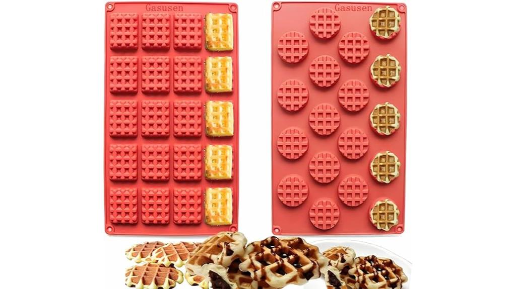 silicone waffle mold set