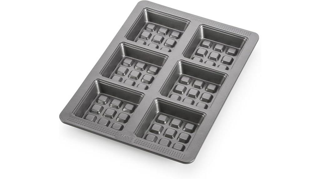 silver waffle cake pan