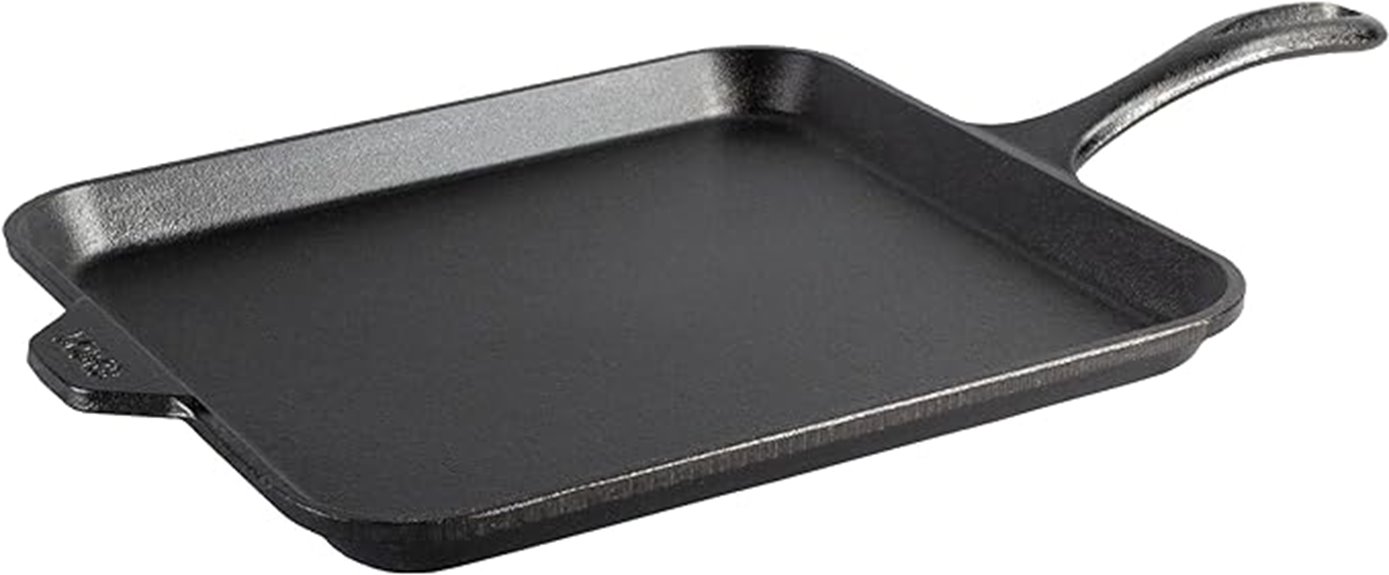square cast iron griddle