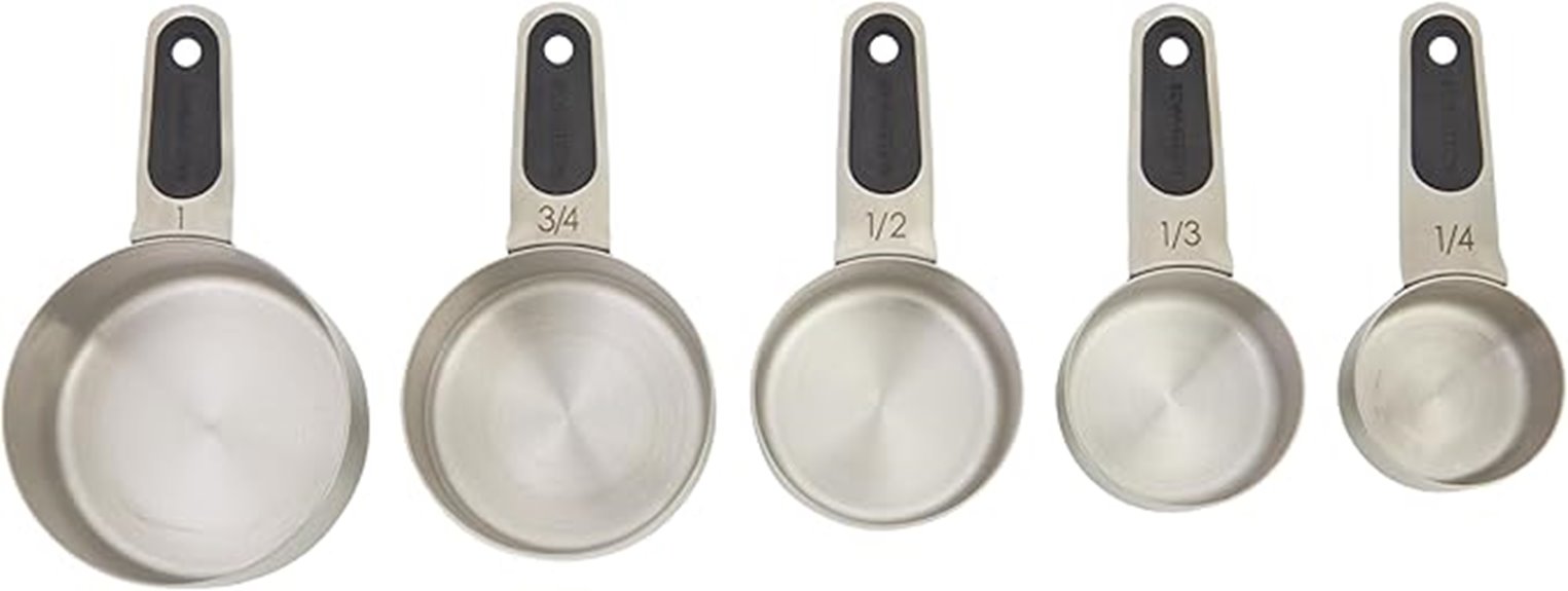 stainless steel measuring cups