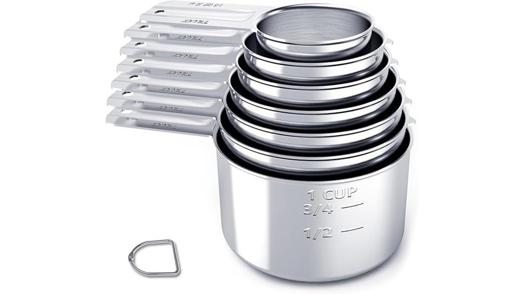stainless steel measuring cups