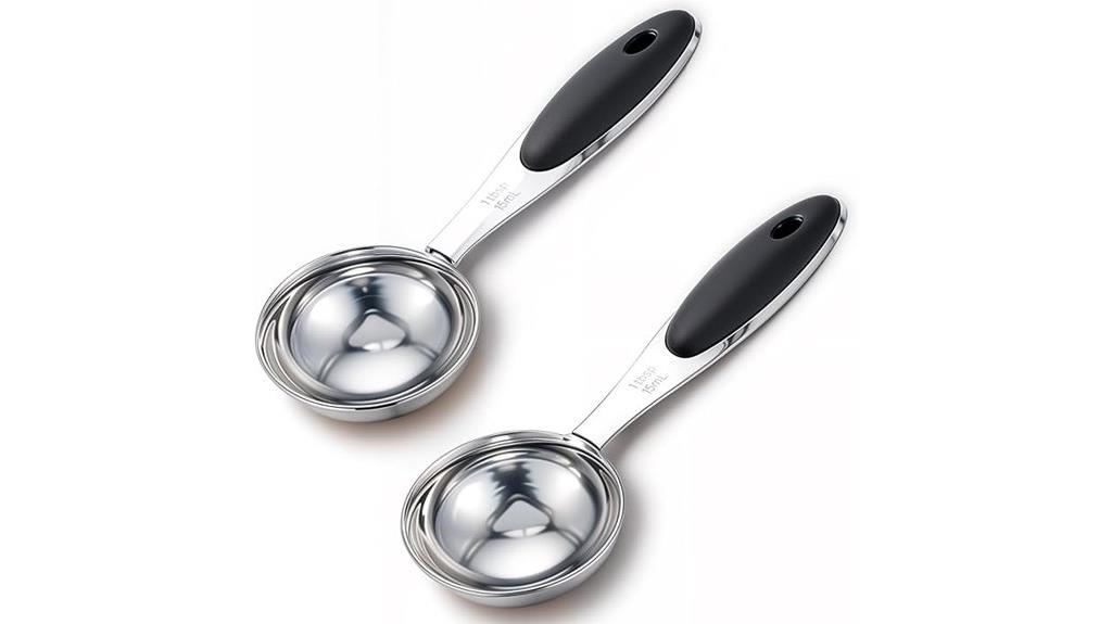 stainless steel measuring spoons