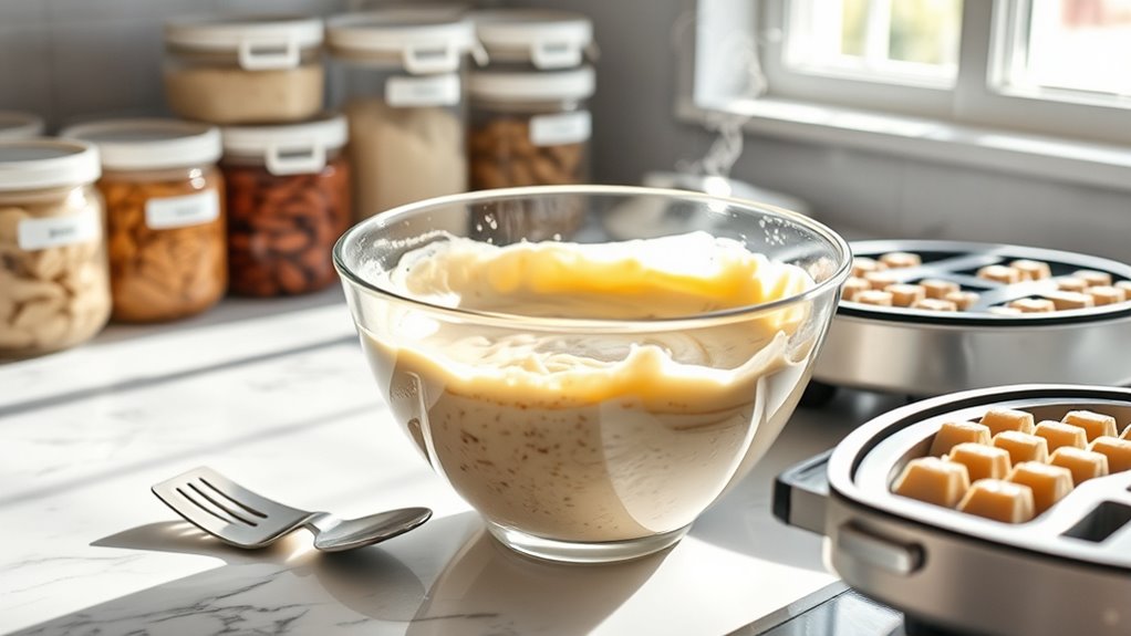 store waffle batter correctly