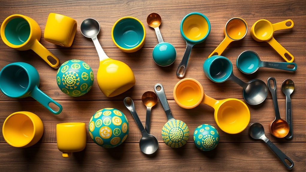 stylish and functional measuring sets