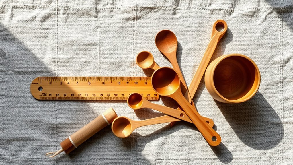 sustainable bamboo measuring tools