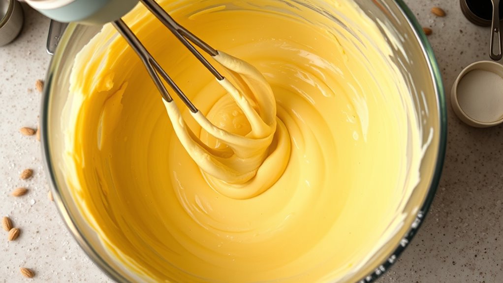 thoroughly combine batter ingredients