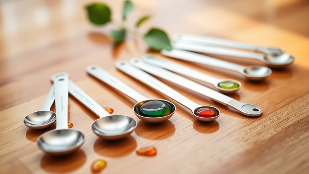 top liquid measuring spoons