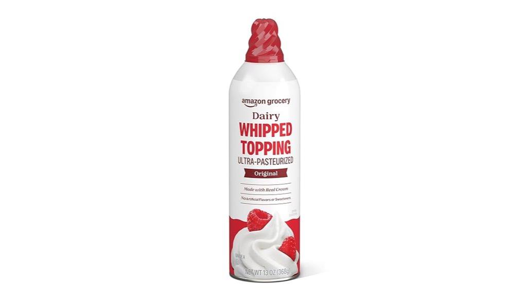 ultra pasteurized whipped topping