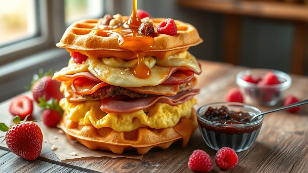 unique waffle sandwich recipes