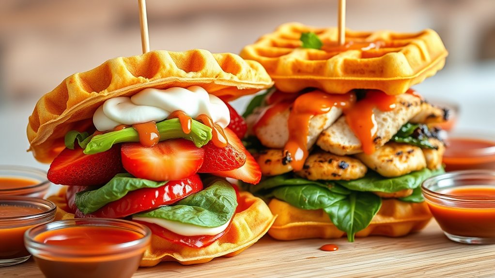 waffle based lunch ideas