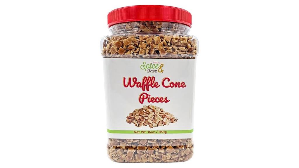 waffle cone ice cream topping