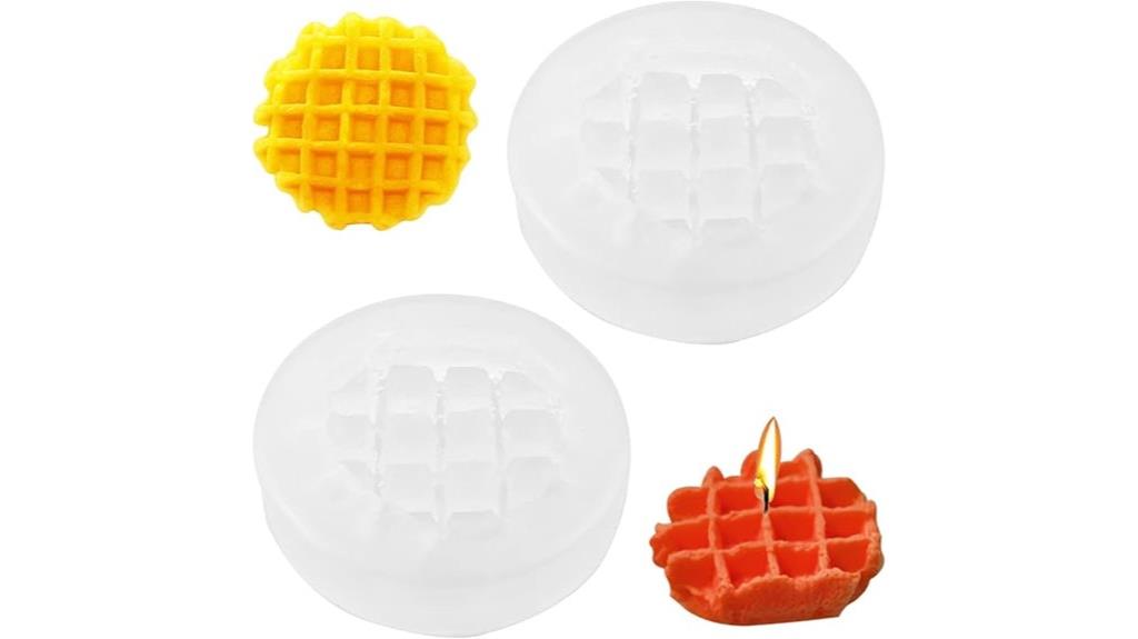 waffle shaped silicone molds