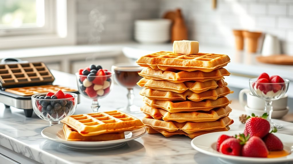 waffles cook store enjoy