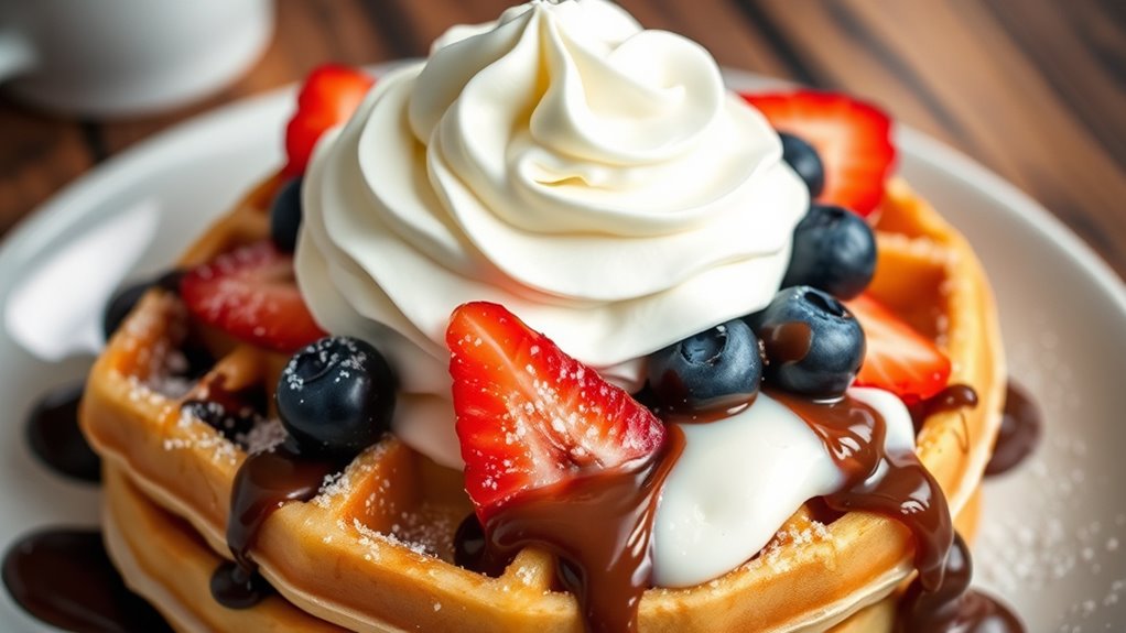 whipped cream for waffles
