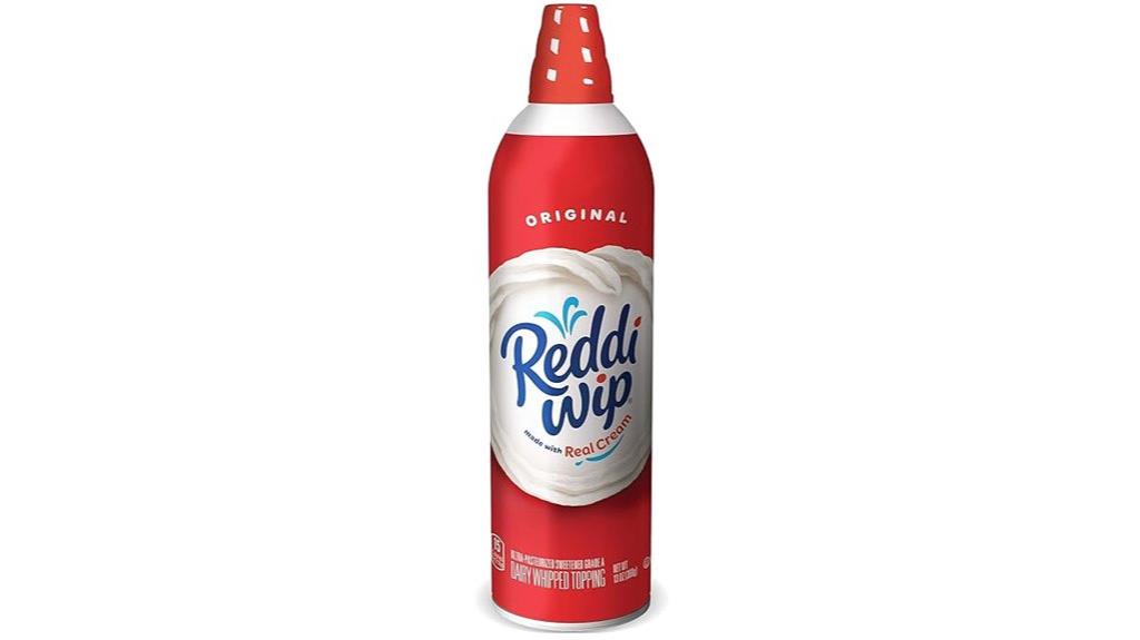 whipped cream topping canister