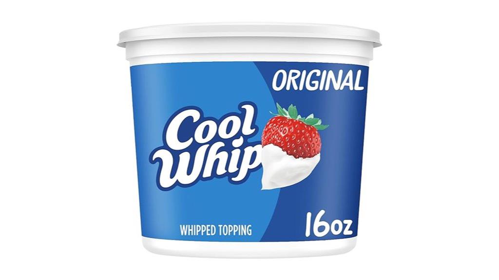 whipped topping 16 oz