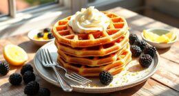 zesty breakfast waffle delight