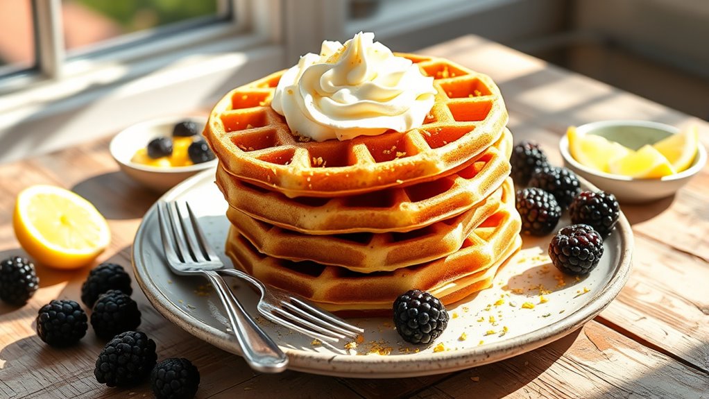 zesty breakfast waffle delight