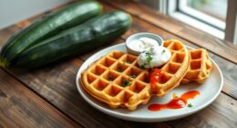 zucchini based waffle recipe