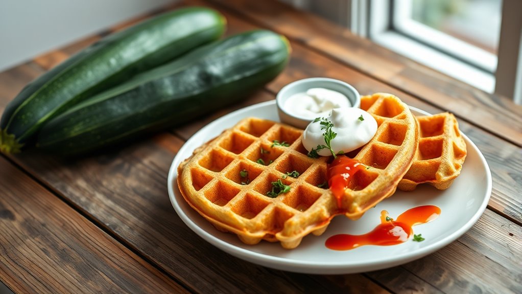 zucchini based waffle recipe