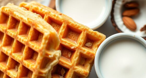 alternative milks alter waffle texture