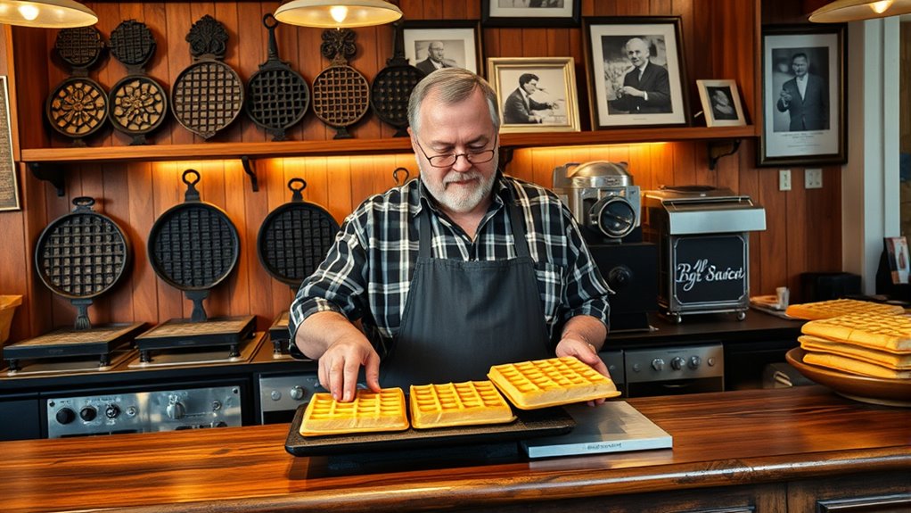 belgian waffle pioneer immigrant