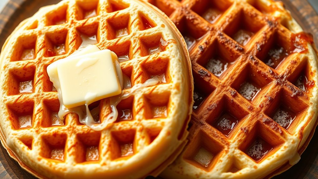 buttermilk enhances waffle browning