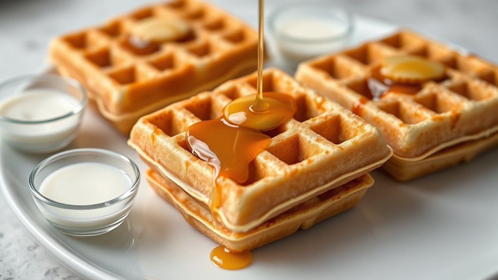 different plant milks affect waffle texture