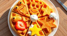 fun picky eater waffle shapes