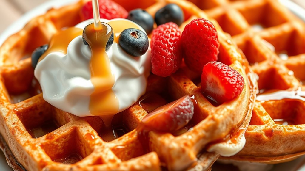 high protein customizable gluten free waffles
